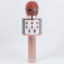 Microfone Sem Fio Bluetooth Alto Falante Embutido -Ideal para Festas Karaokê