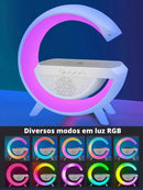 Caixa de Som RGB,Luminária Carregador,Multifuncional 6 em 1