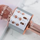Microfone Sem Fio Bluetooth Alto Falante Embutido -Ideal para Festas Karaokê