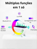 Caixa de Som RGB,Luminária Carregador,Multifuncional 6 em 1