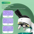 Microscópio óptico infantil - kit educacional científico experimento prático 1200X
