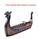 Queimador de Incenso, Retrô Barco do Dragão(Design Tradicional Chinês Esculpido à Mão)