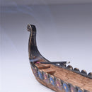 Queimador de Incenso, Retrô Barco do Dragão(Design Tradicional Chinês Esculpido à Mão)