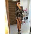 Women's Dress Sequins Round Neck Long Sleeve Nightclub Slim Dress Glitter Shiny Party Bodycon Fashion Dress High Quality