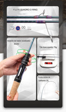 Vara de pesca com molinete Profissional