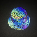 2024 Men Women Four Season Colorful Reflective Bucket Hat Y2K Harajuku Personality Printed High Street Cap gorras Рыбацкая шляпа