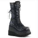 Botas feminina Cléo de cano alto, cosplay, botas de cano médio