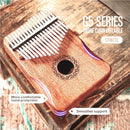 Kalimba Madeira de Mogno (Piano de Dedo Portátil)