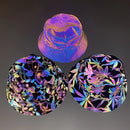 2024 Men Women Four Season Colorful Reflective Bucket Hat Y2K Harajuku Personality Printed High Street Cap gorras Рыбацкая шляпа
