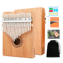 Kalimba Madeira de Mogno (Piano de Dedo Portátil)