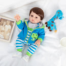 Boneca Reborn Menino Ravi - Brinde Girafa de Pelucia