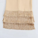 Vestido Feminino Elegante com Franjas