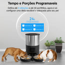 Alimentador Automático para Animais de Estimação - 5L com Microfone e Temporizador WiFi