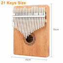 Kalimba Madeira de Mogno (Piano de Dedo Portátil)