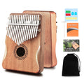 Kalimba Madeira de Mogno (Piano de Dedo Portátil)