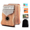 Kalimba Madeira de Mogno (Piano de Dedo Portátil)