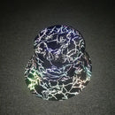 2024 Men Women Four Season Colorful Reflective Bucket Hat Y2K Harajuku Personality Printed High Street Cap gorras Рыбацкая шляпа
