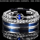 Conjunto de Pulseiras de luxo masculino/ Pulseira aço inoxidável feito à mão