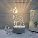 Luminária LED 3D, Candeeiro de mesa