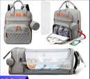 Bolsa Maternidade - Mochila dobrável, cama de bebê, à prova d'água 3 em 1
