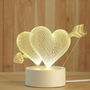 Luminária LED 3D, Candeeiro de mesa