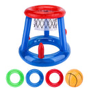 Cesta de basquete flutuante para piscina 2 em 1