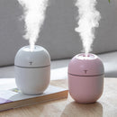 Mini umidificador de ar ultra-sônico, luz romântica USB difusor purificador de mesa e para carro 200ML