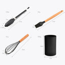 Conjunto de utensílios de cozinha ,material silicone antiaderente e ecológico