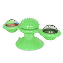 Brinquedo Pet moinho de vento para gatos (Brinquedos giratórios para gato,auxilia a limpeza dos dentes  bola LED )