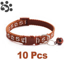 Conjunto com 10 coleiras para Pets de pequeno porte  (Seu pet estiloso com várias cores)
