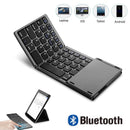 Mini teclado bluetooth,fechamento dobrável sem fio (Teclado para ios android windows ipad tablet)