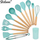 Conjunto de utensílios de cozinha ,material silicone antiaderente e ecológico
