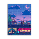 Cartoon View Street Telas decorativa para salas e quartos ( Unidade e conjunto)