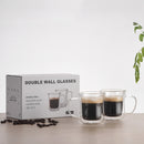 Copo de vidro duplo parede resistente ao calor, JANKNG (Copo de café e cerveja resistente)