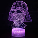 Lâmpada LED  Star Wars,Anime Figura Acrílica 3D