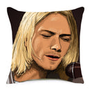 Capa de almofada personalizada ,Rock n roll,  paz e amor/ 45cmx 45cm( Vários temas)