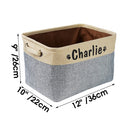 Cesta personalizada de armazenamento de brinquedos para cães e gatos