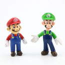 Super Mario Bros PVC Action Figure( Brinquedo e item de colecionador/6 unidades  3-7 cm )