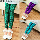 Leggings estilo sereia  (Calça Colorida Brilhante)