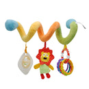 Chocalho infantil espiral versátil (Animais fofos, para  berço e carrinho de bebê ( 0 a 18 meses )