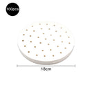 Papéis antiaderentes para Air Fryer de celulose perfurado (100Pc )