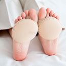 Meia palmilha para salto, diminui o atrito e o choque dos pés com os sapatos