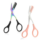 Tesoura aparadora de sobrancelha com pente ( Remoção de pêlos faciais )