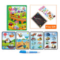 Livro mágico de colorir vários temas com caneta mágica para pintura.