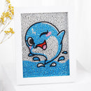 Pintura de diamante por números Kits para crianças unicórnio ,Coruja, alce cristal de strass ( Estimule  o lado artístico do seus filhos )