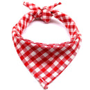 Bandana xadrez estilosa para cachorros pequenos e de médio porte