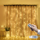 Cortina de luzes de fios de fada com controle remoto,arco-íris LED guirlanda(Lâmpada  USB 3M )