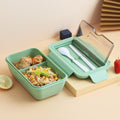 Lancheira de 1100ml para micro-ondas e bolsa (Recipiente de comida portátil de 2 camadas )