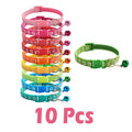Conjunto com 10 coleiras para Pets de pequeno porte  (Seu pet estiloso com várias cores)