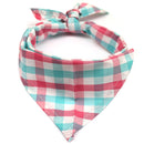 Bandana xadrez estilosa para cachorros pequenos e de médio porte
